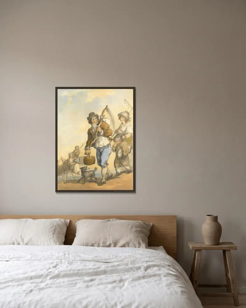 Sianożęty, Thomas Rowlandson w ramie na ścianie