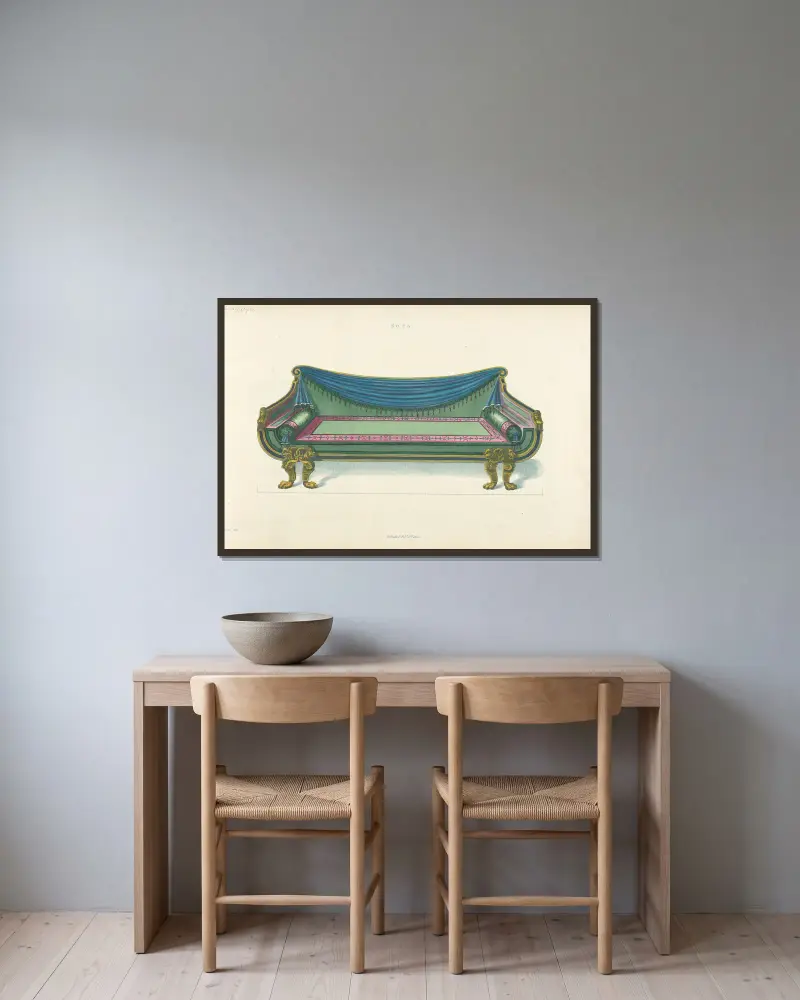 Sofa 2, Thomas Sheraton v rámu na stěně