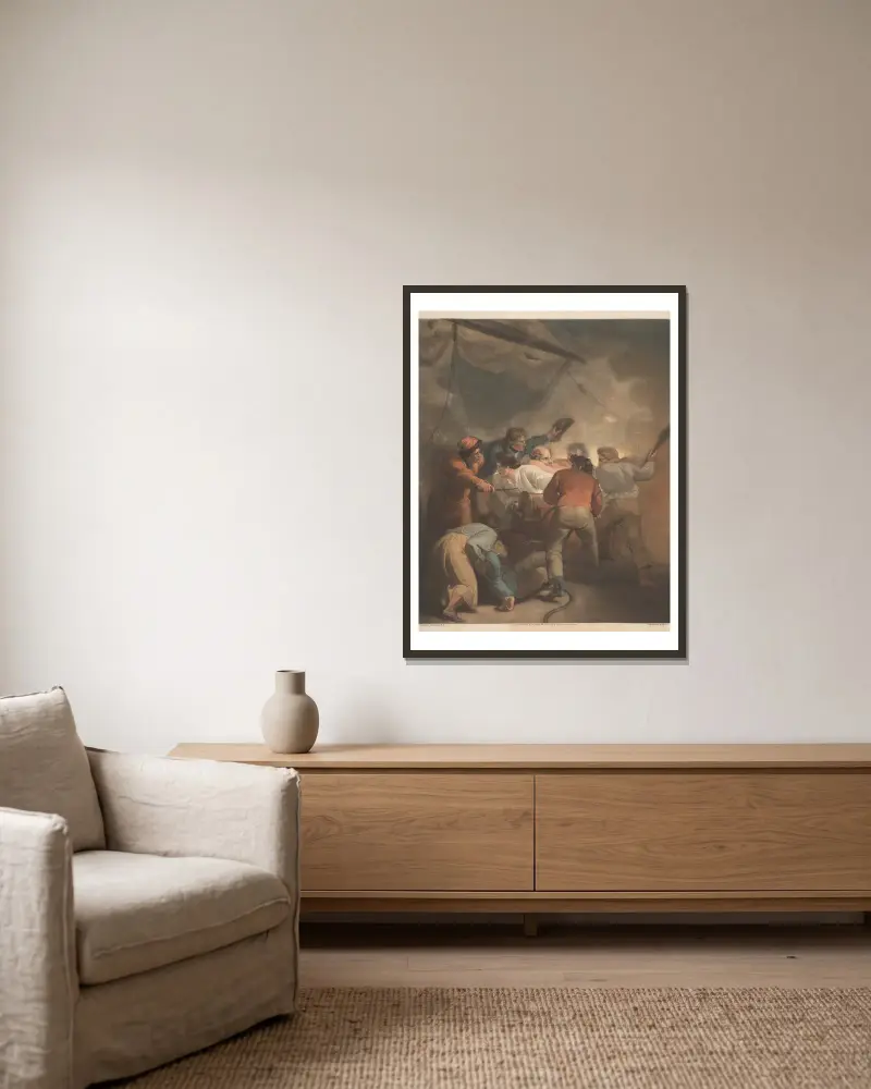 Marynarze w walce, Thomas Stothard w ramie na ścianie