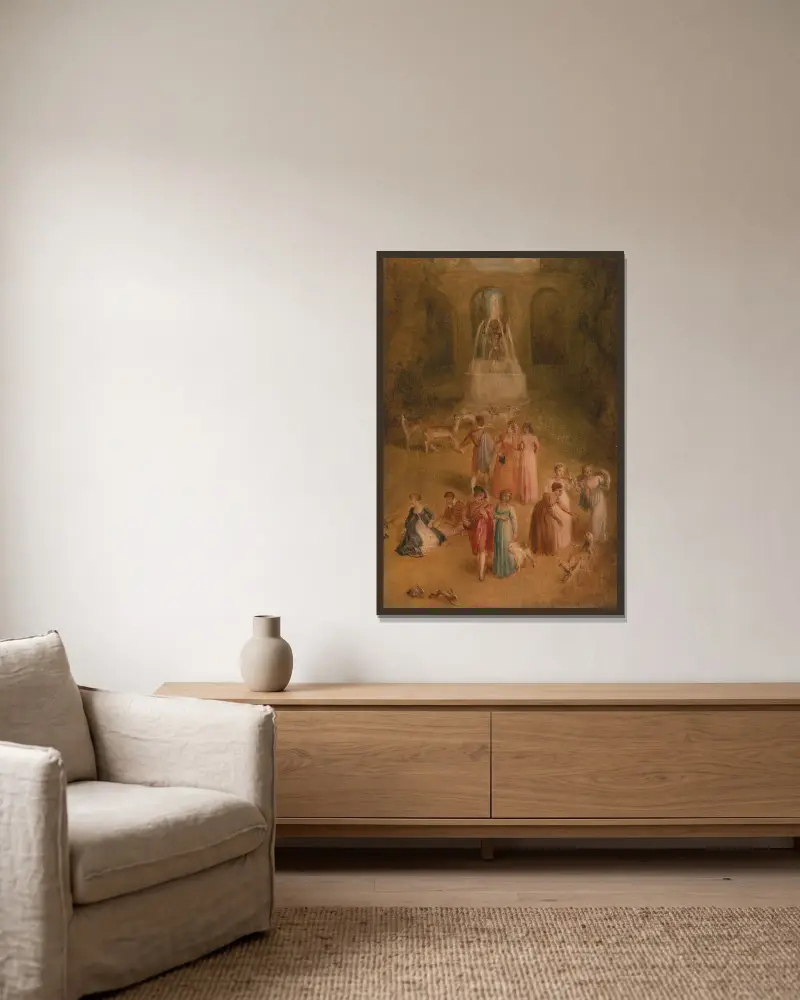 Louka, Thomas Stothard v rámu na stěně