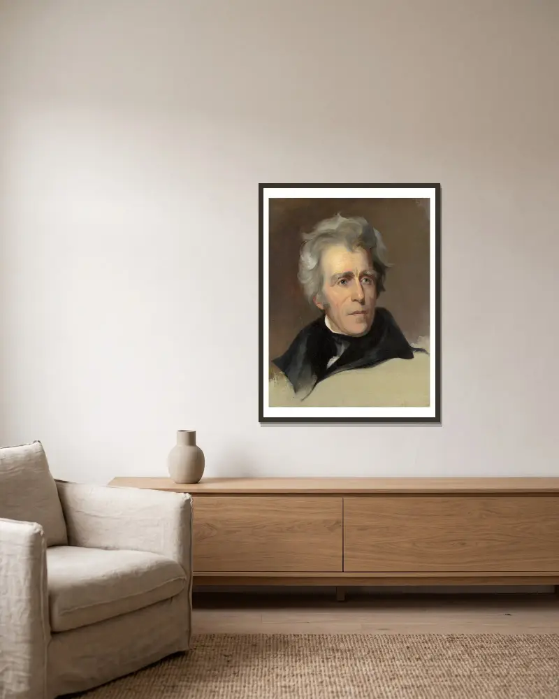 Andrew Jackson, 1845, Thomas Sully v rámu na stěně
