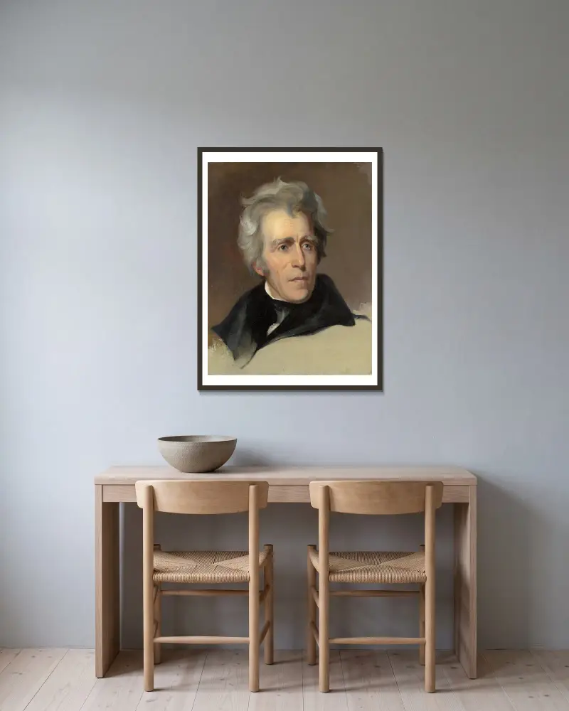 Andrew Jackson, 1845, Thomas Sully v rámu na stěně