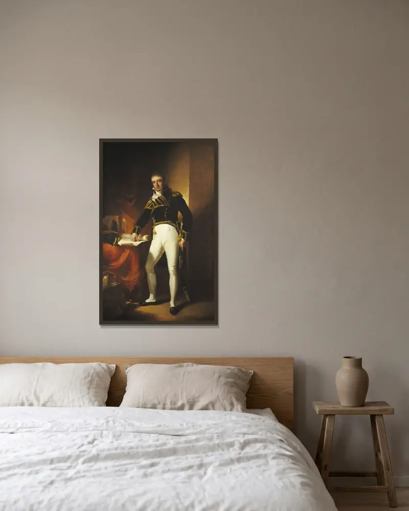 Captain Charles Stewart von Thomas Sully gerahmt an einer Wand