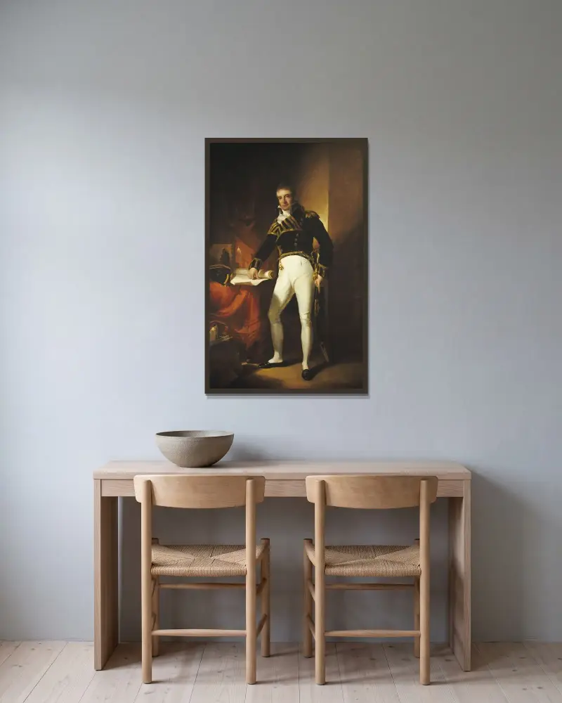Captain Charles Stewart von Thomas Sully gerahmt an einer Wand
