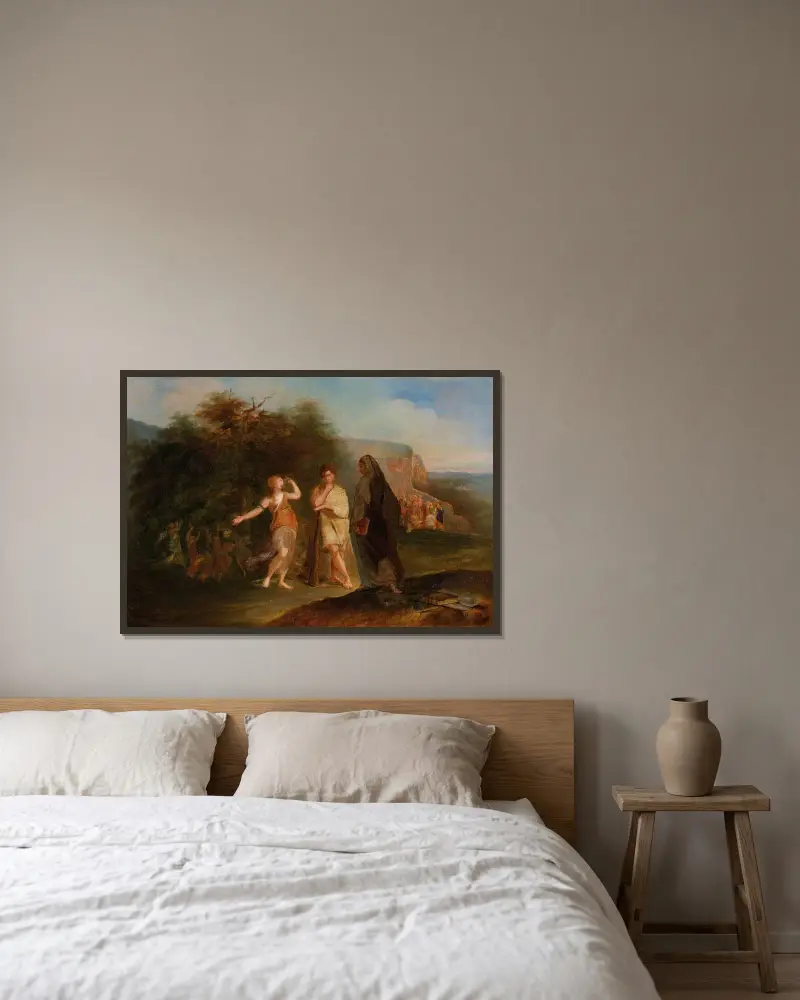 Herkules val av Thomas Sully inramad på en vägg