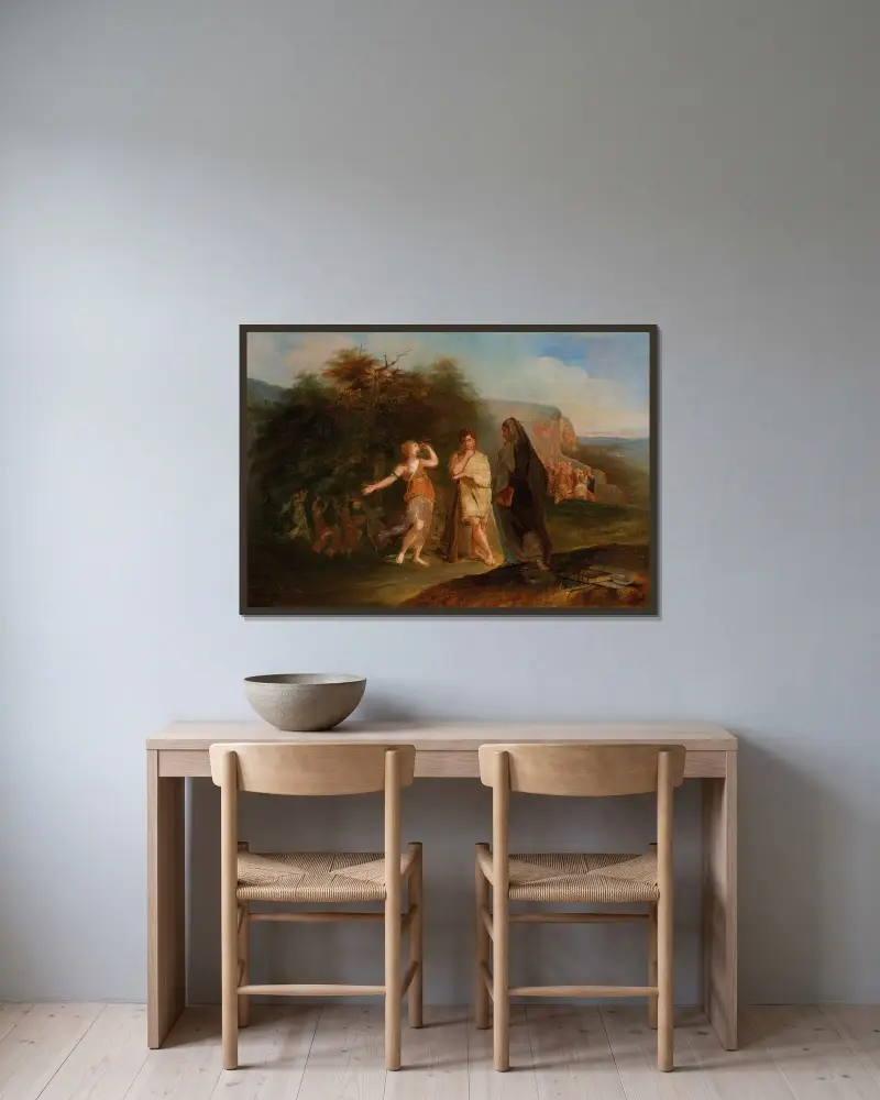 Herkules val av Thomas Sully inramad på en vägg