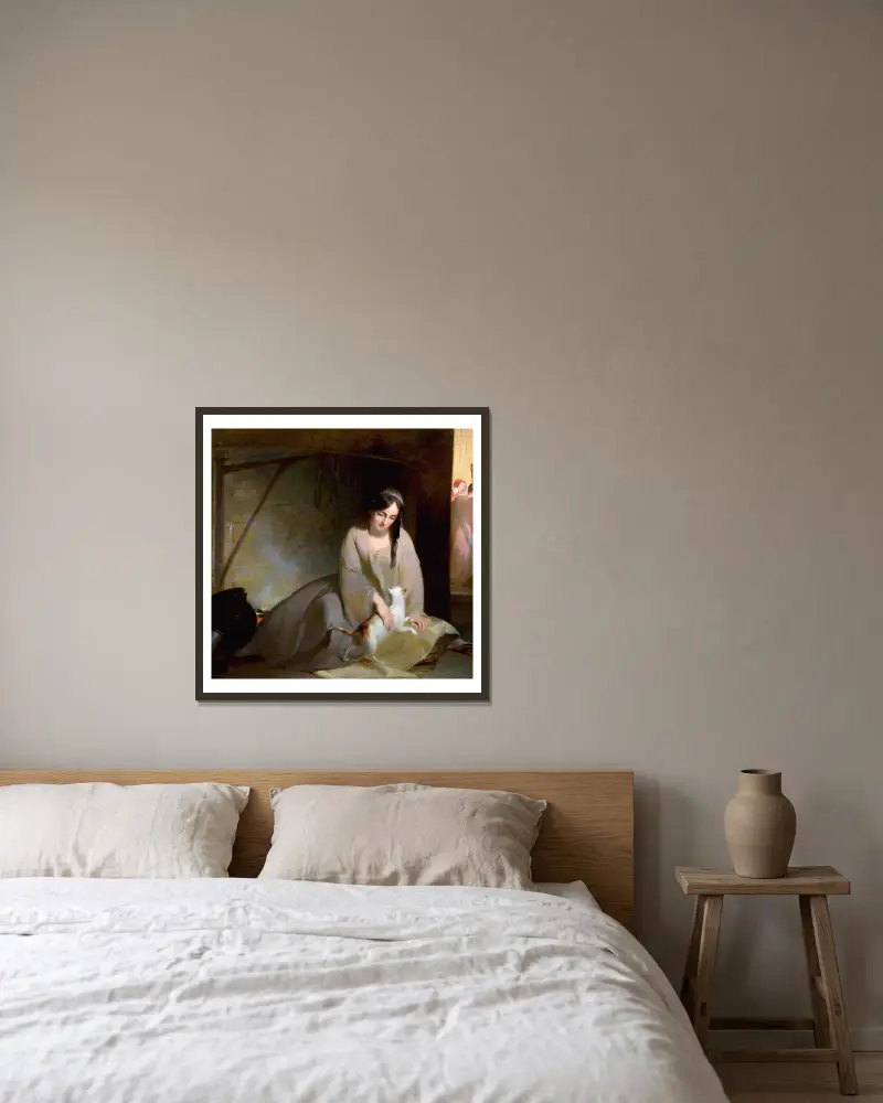 Popelka u kuchyňského ohně, Thomas Sully v rámu na stěně