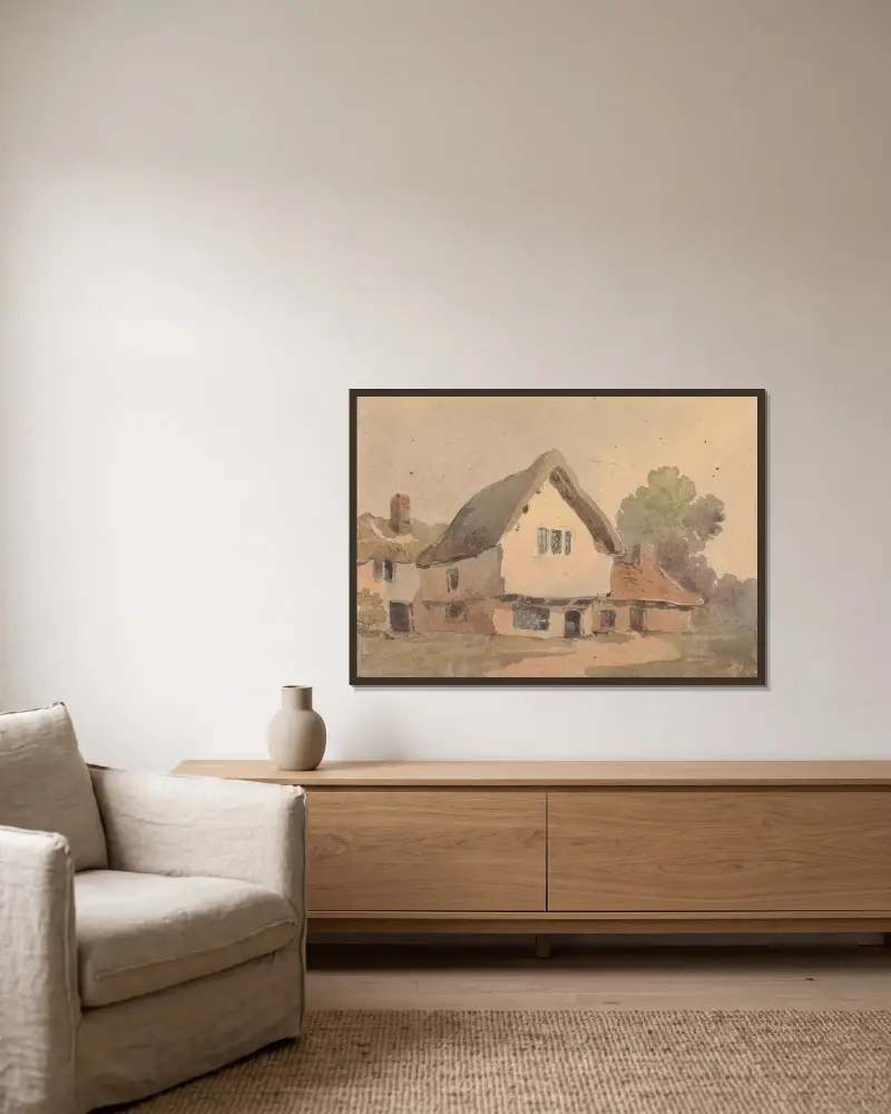 Landhaus von Thomas Sully gerahmt an einer Wand