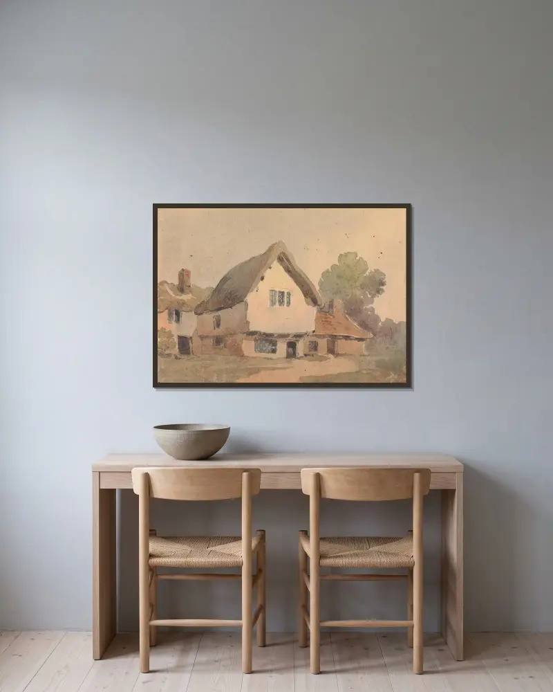 Landhaus von Thomas Sully gerahmt an einer Wand