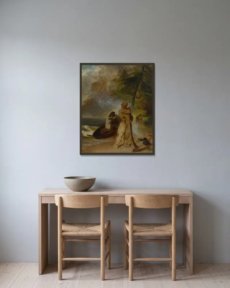 Fredagens fader räddad av Thomas Sully inramad på en vägg