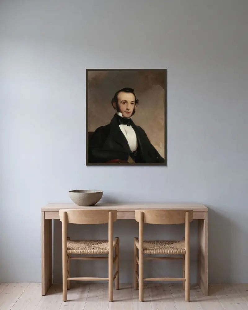 George Musgrave Giger av Thomas Sully inramad på en vägg