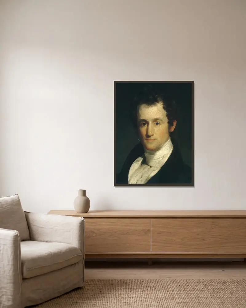 John Finley von Thomas Sully gerahmt an einer Wand