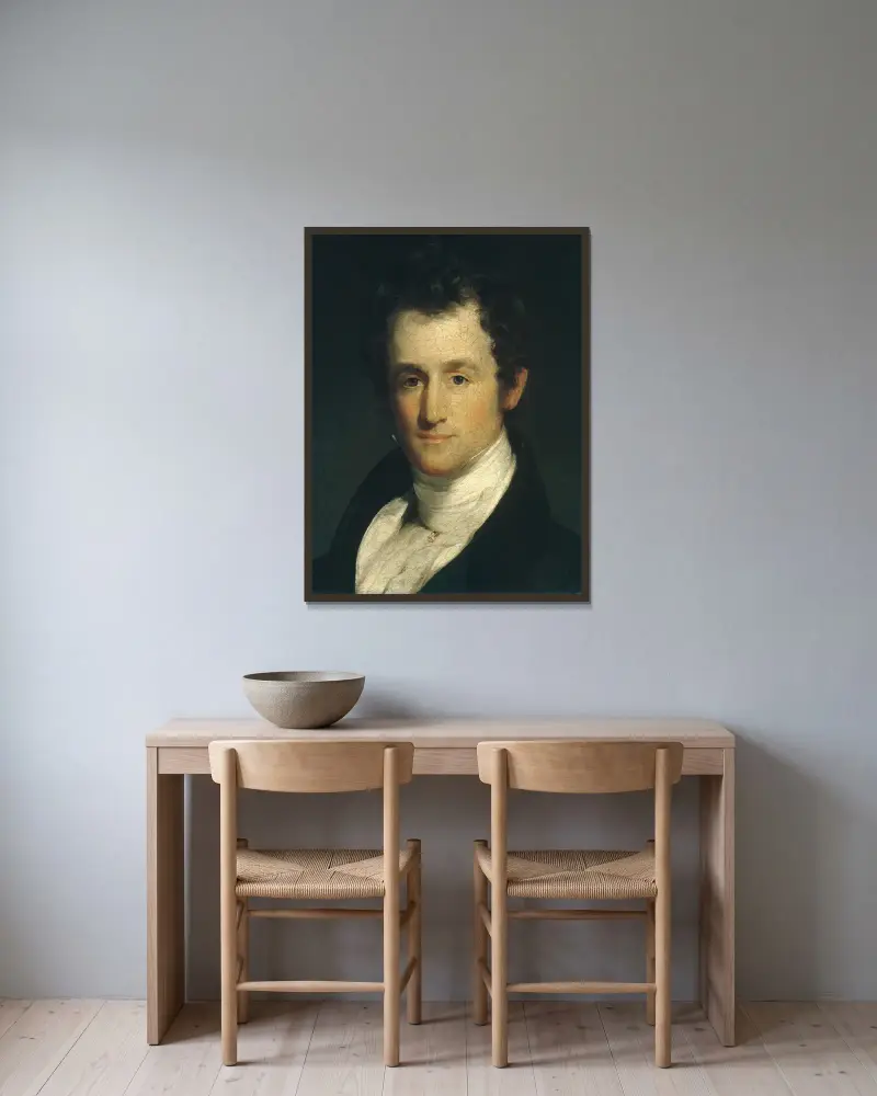 John Finley von Thomas Sully gerahmt an einer Wand