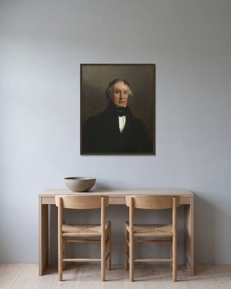 John Potter av Thomas Sully inramad på en vägg