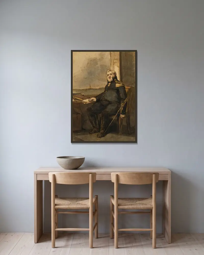Jonathan F. Williams av Thomas Sully inramad på en vägg