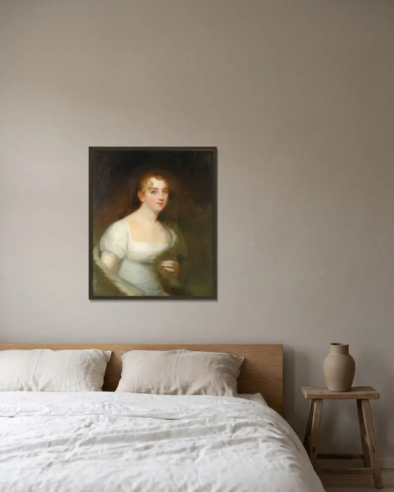 Mary Abigail Willing Coale von Thomas Sully gerahmt an einer Wand