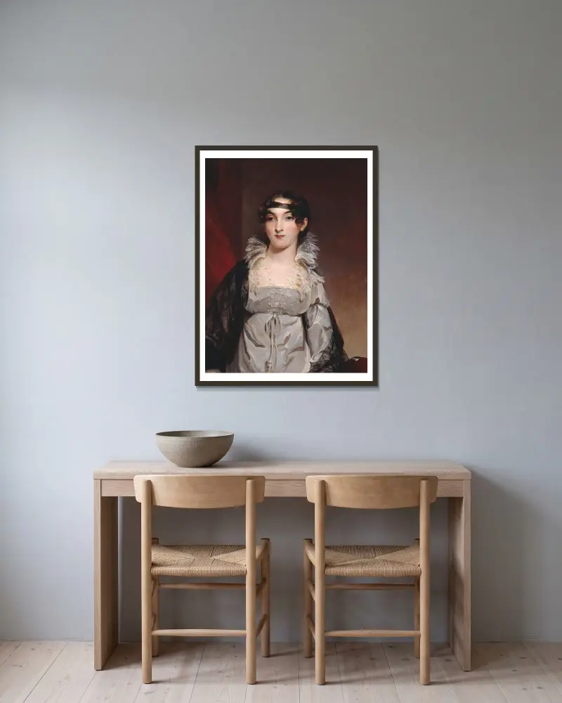Paní Edward Hudsonová, Thomas Sully v rámu na stěně