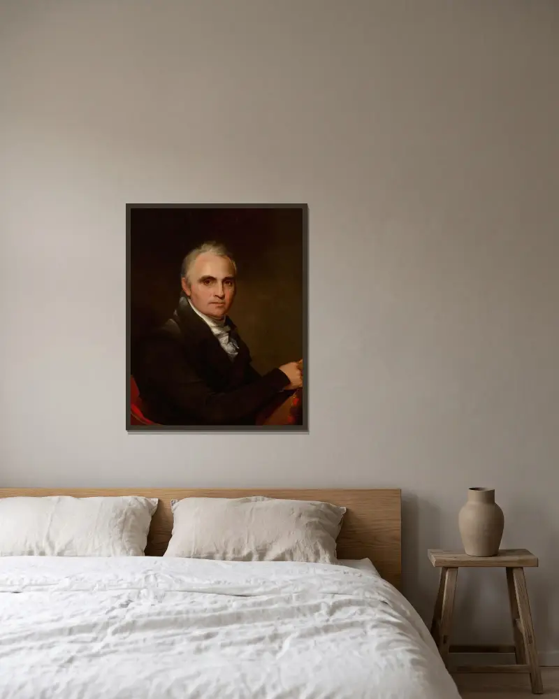Portrait of Mr. Dwight av Thomas Sully inramad på en vägg