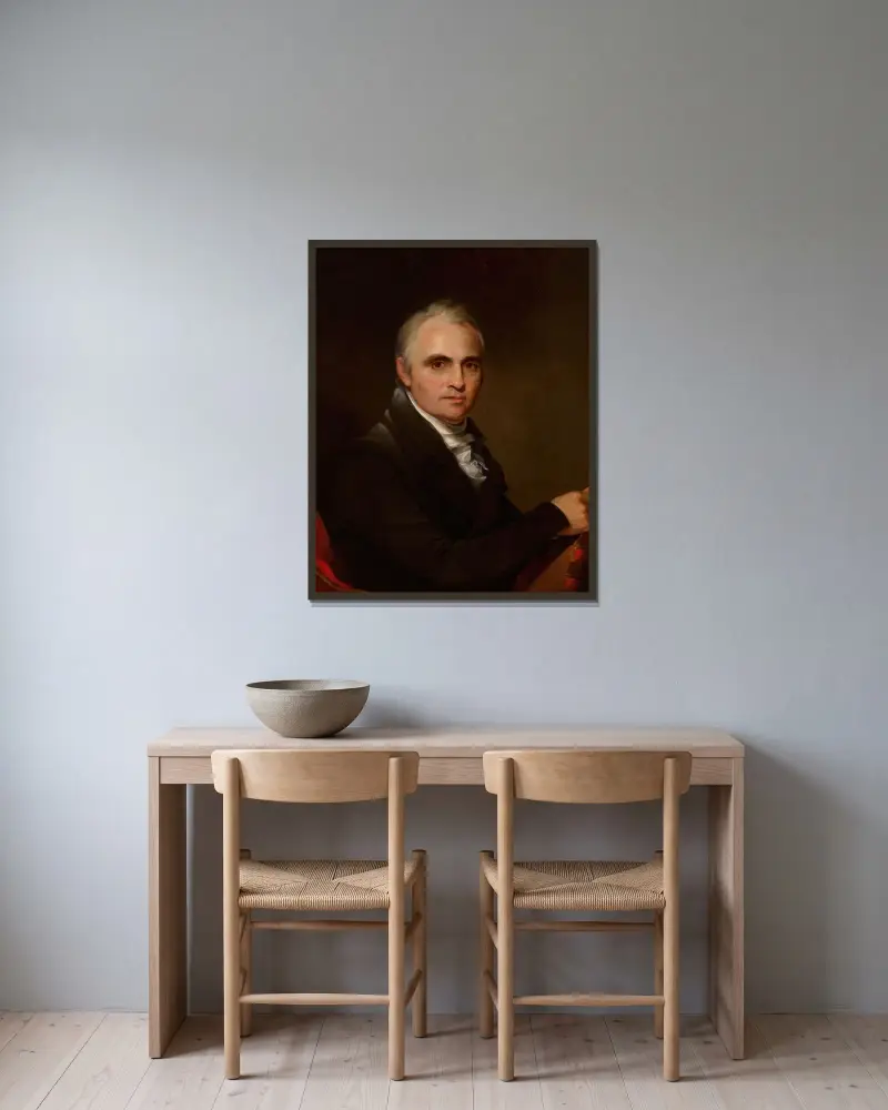 Portrait of Mr. Dwight av Thomas Sully inramad på en vägg