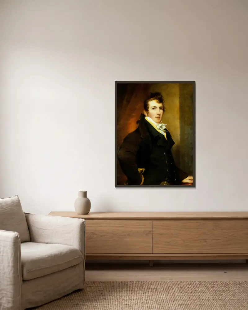 Portret Roberta Erwina Graya, Thomas Sully w ramie na ścianie