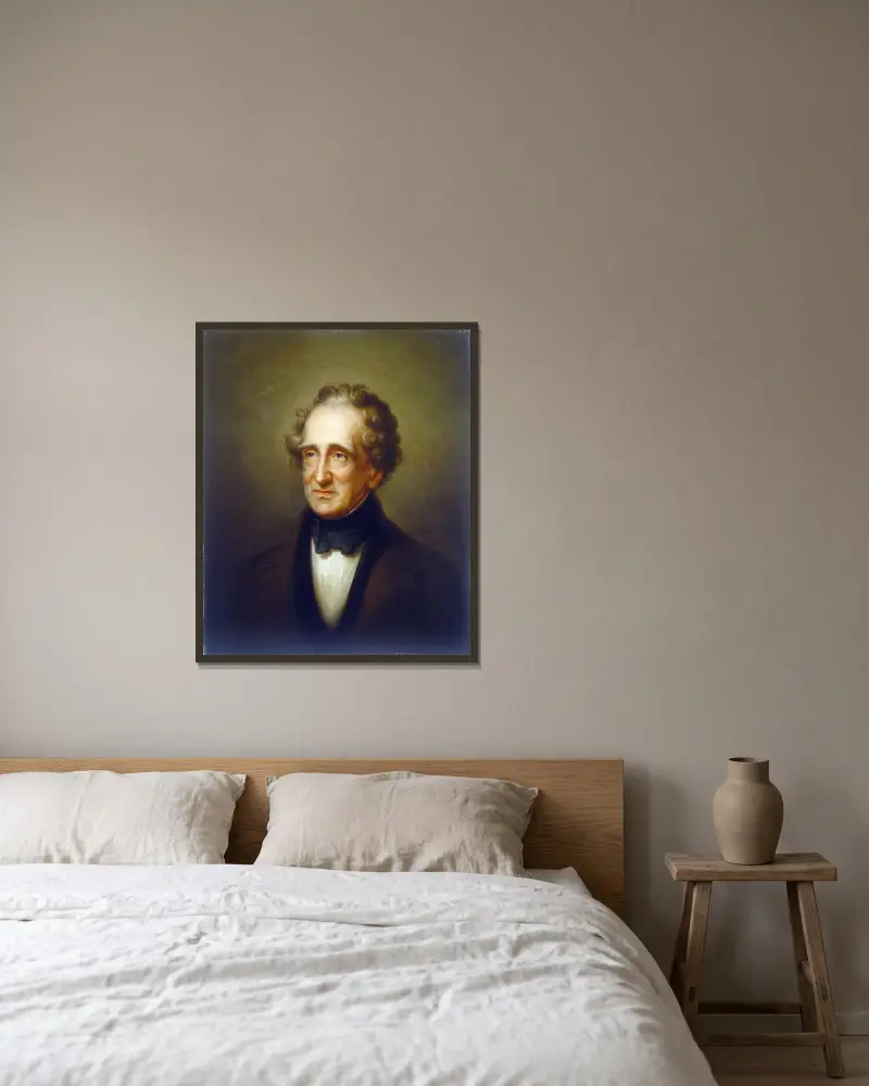 Rembrandt Peale av Thomas Sully inramad på en vägg