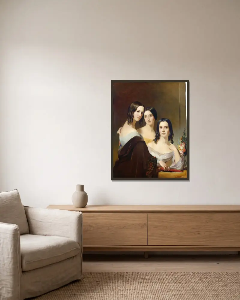 Coleman-systrarna av Thomas Sully inramad på en vägg
