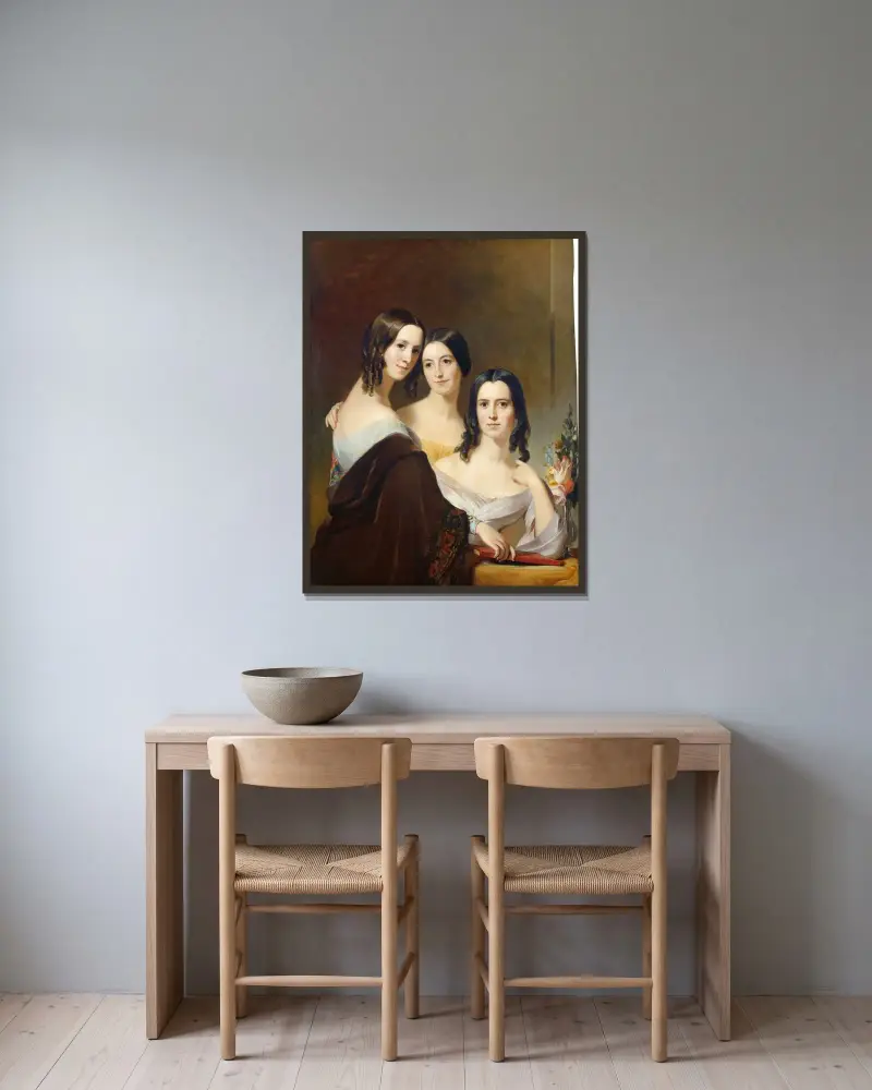 Coleman-systrarna av Thomas Sully inramad på en vägg