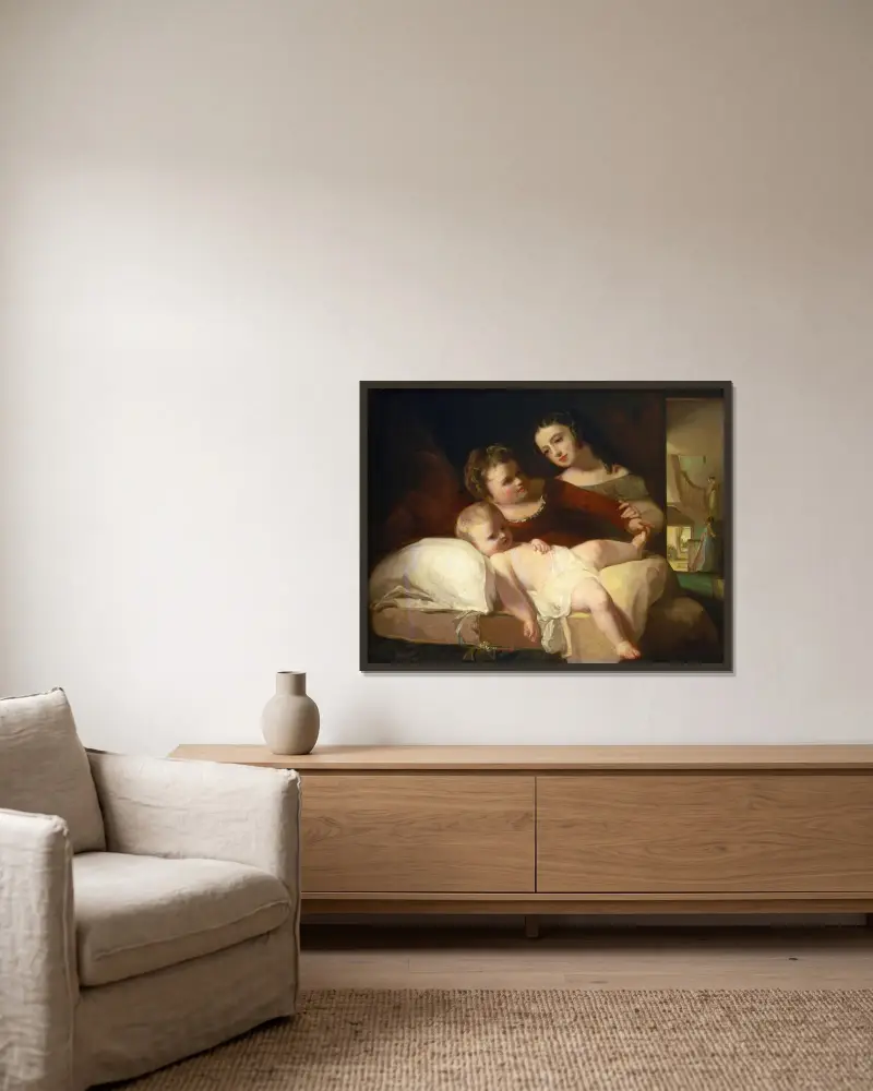 The David Children, Thomas Sully w ramie na ścianie