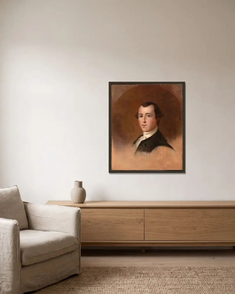 Thomas Heyward, Jr. av Thomas Sully inramad på en vägg