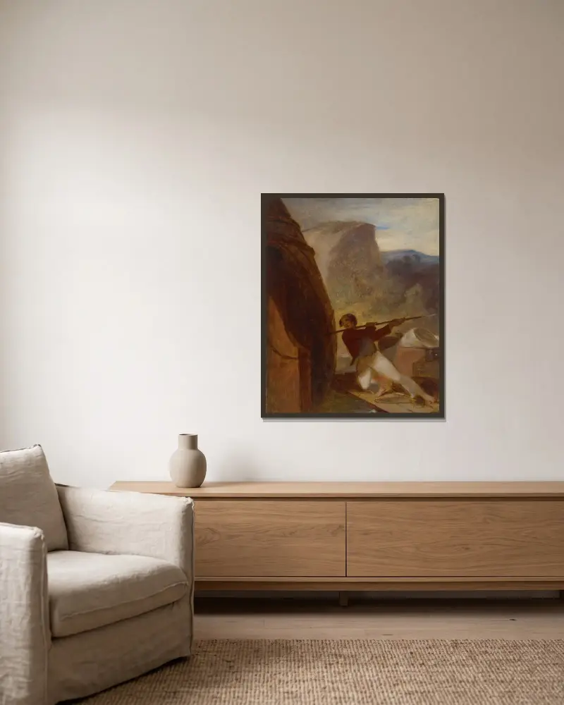 Besök vid vraket av Thomas Sully inramad på en vägg