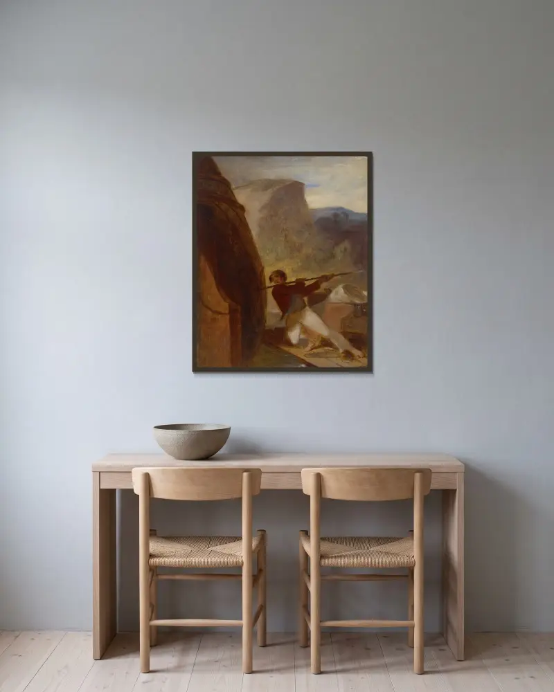 Besök vid vraket av Thomas Sully inramad på en vägg