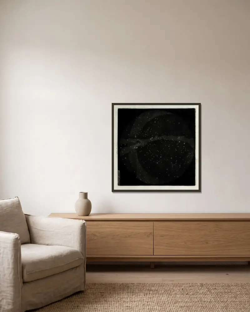 An original theory or new hypothesis of the universe, Plate XII av Thomas Wright inramad på en vägg
