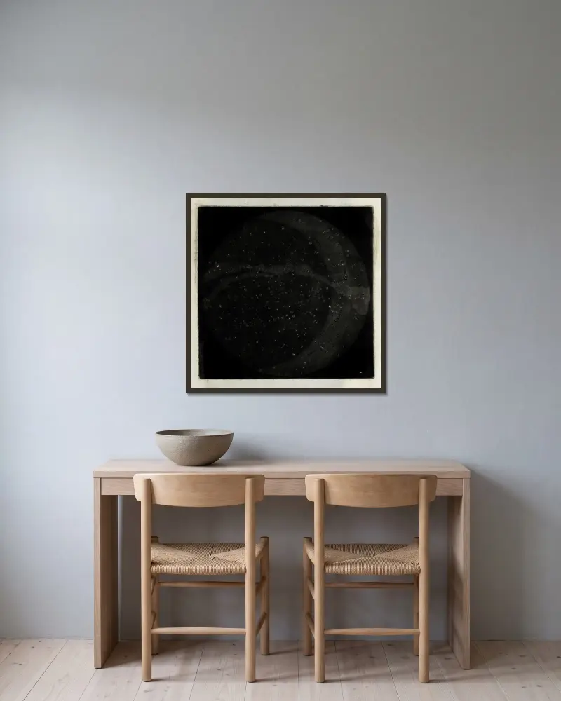 An original theory or new hypothesis of the universe, Plate XIII av Thomas Wright inramad på en vägg