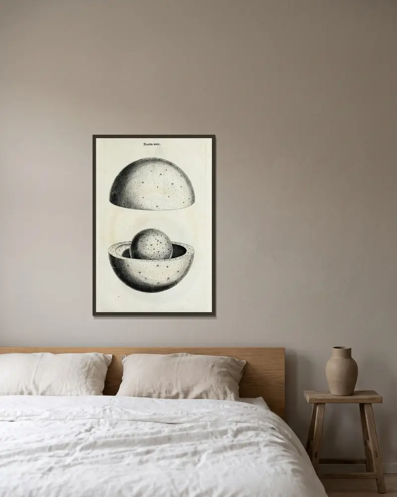 An original theory or new hypothesis of the universe, Plate XXVI av Thomas Wright inramad på en vägg