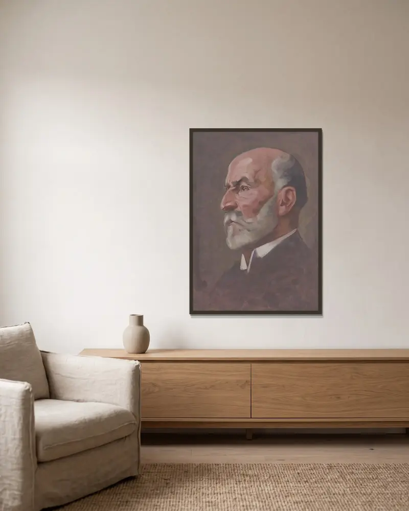 Dr. Jozef Škultéty von Milan Thomka Mitrovský gerahmt an einer Wand