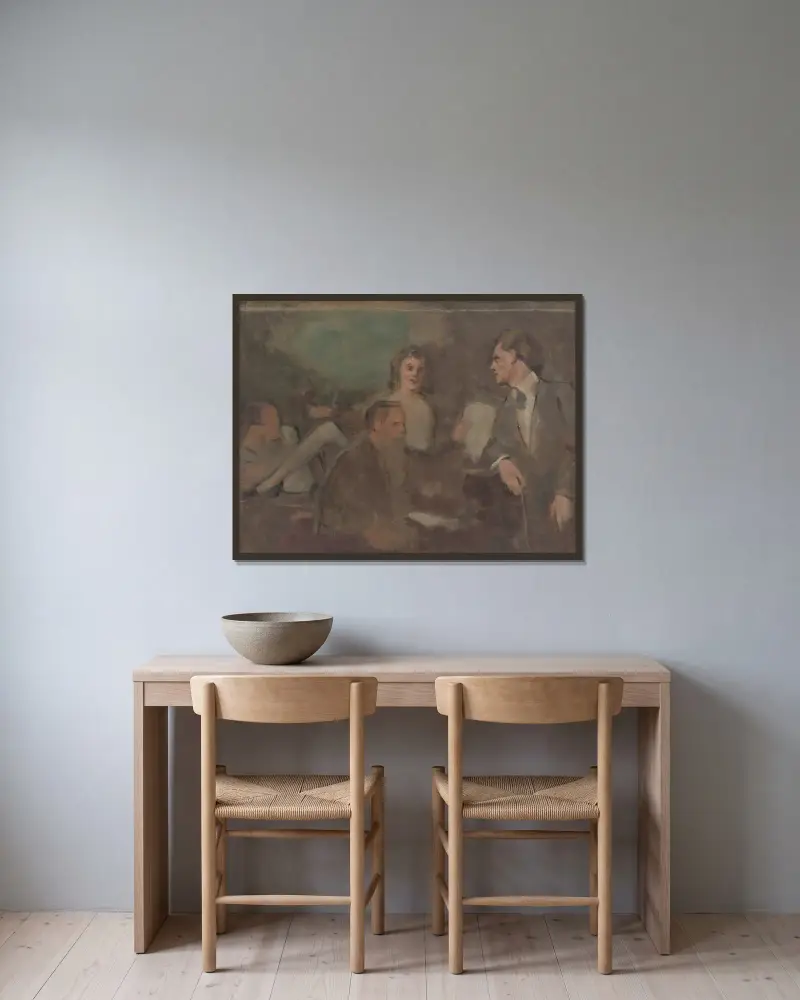 House Concert av Milan Thomka Mitrovský inramad på en vägg