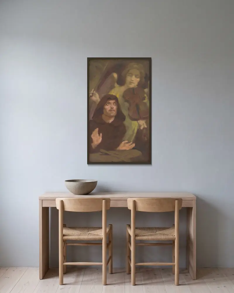 In Ekstase von Milan Thomka Mitrovský gerahmt an einer Wand
