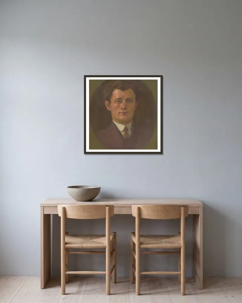 Ján Smrek von Milan Thomka Mitrovský gerahmt an einer Wand