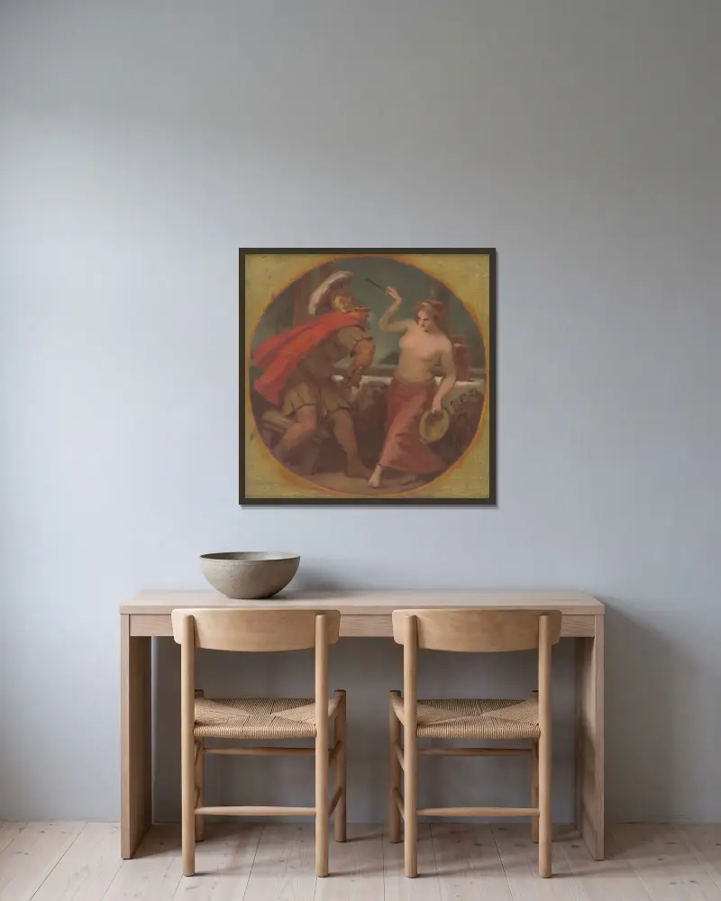 Round Study of Composition from Roman History av Milan Thomka Mitrovský inramad på en vägg