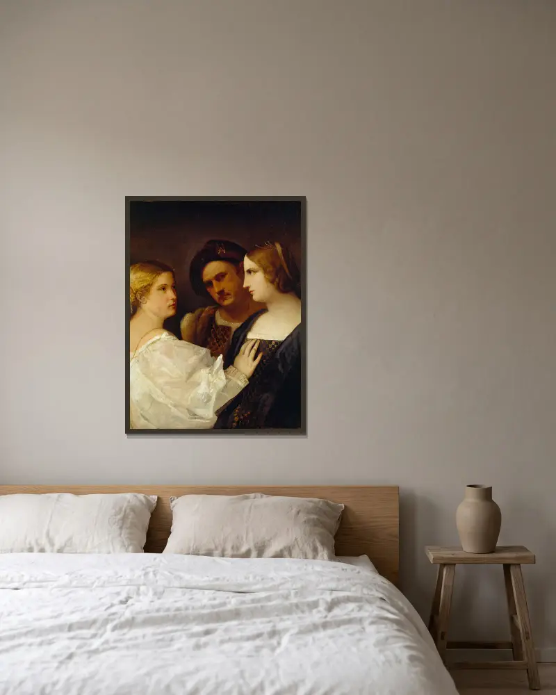 Vädjan, Titian v rámu na stěně