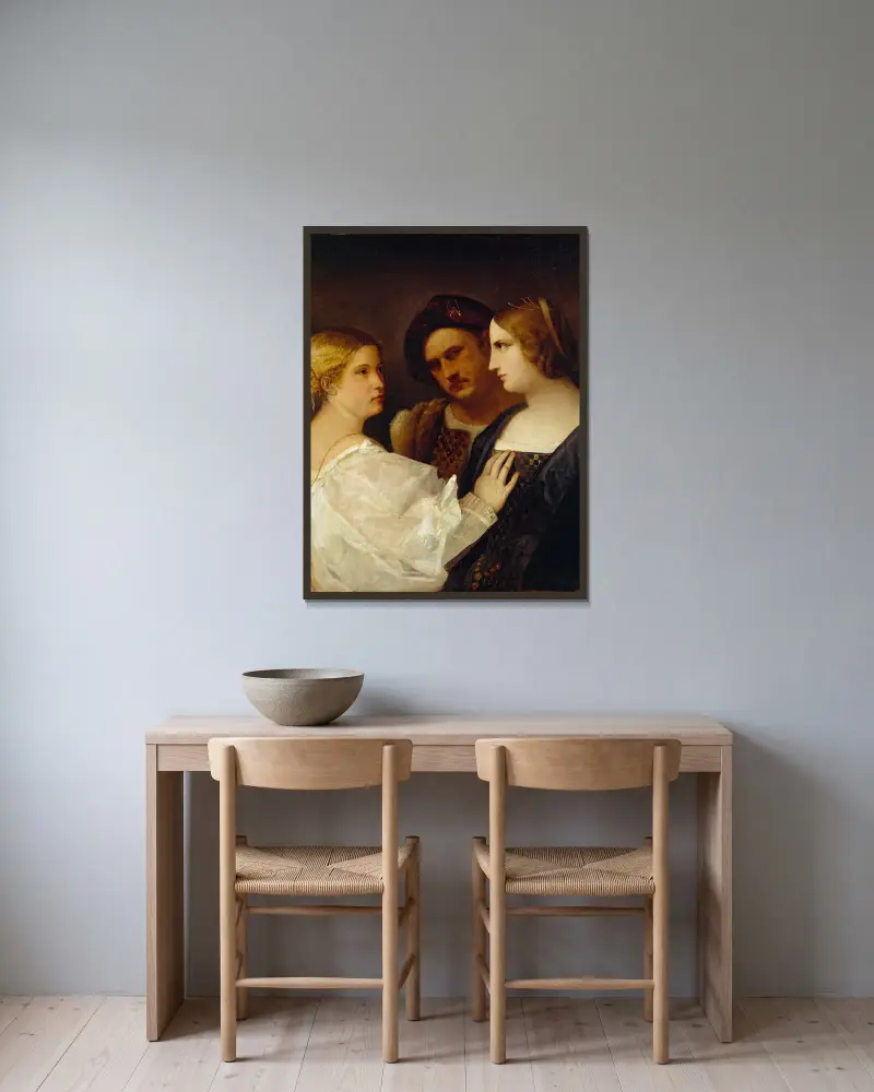 Vädjan, Titian v rámu na stěně