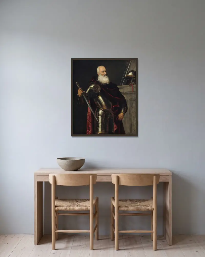Vincenzo Cappello, Titian v rámu na stěně