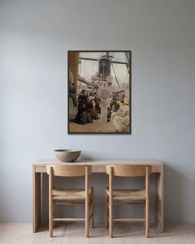 Cesta na jih, Tom Roberts v rámu na stěně