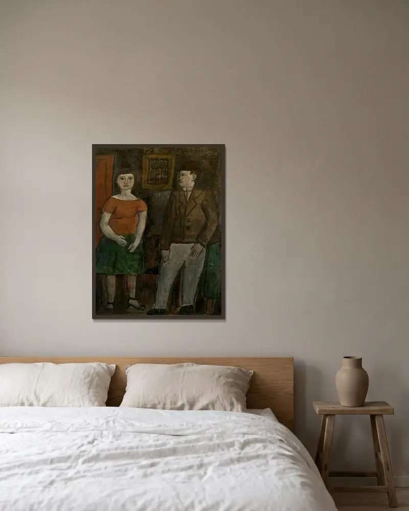 Figurer, Joaquín Torres-García v rámu na stěně