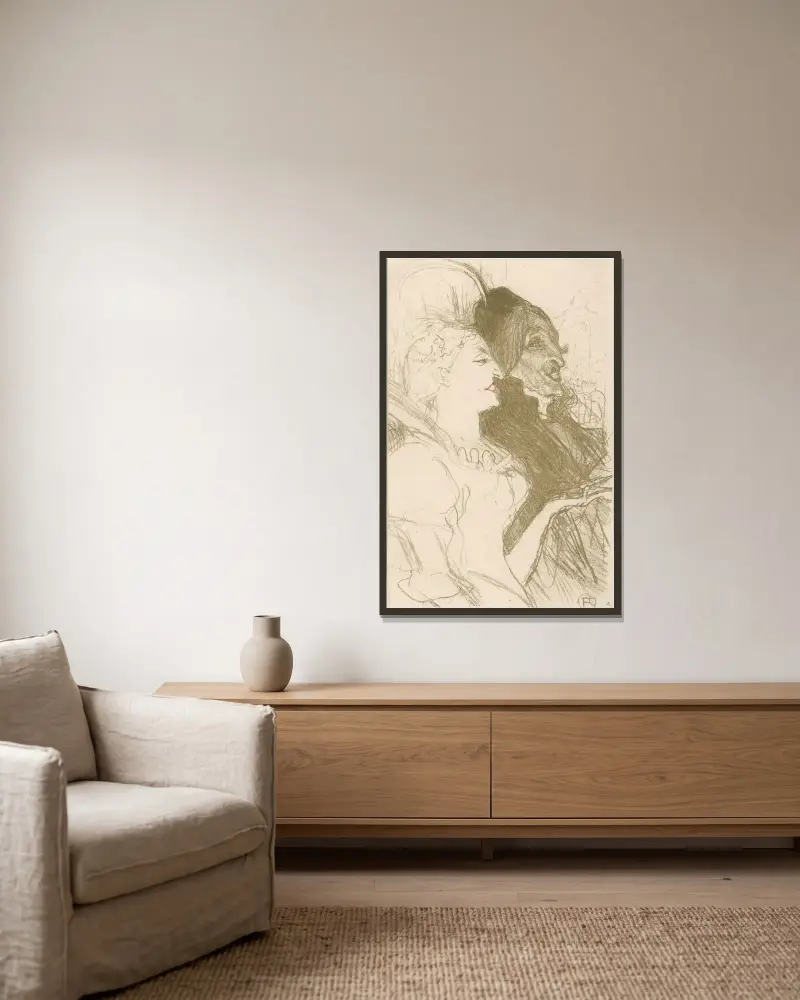 Karneval, Henri de Toulouse-Lautrec v rámu na stěně