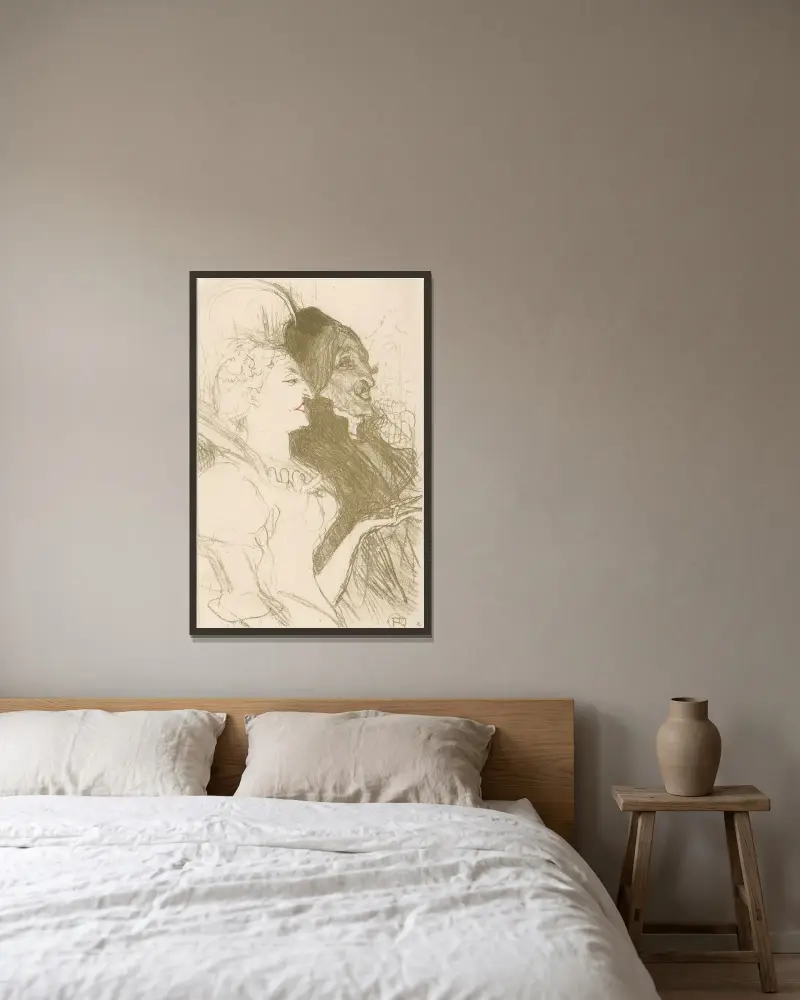 Karneval, Henri de Toulouse-Lautrec v rámu na stěně