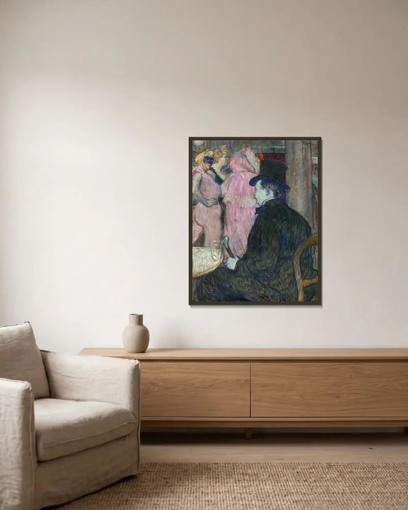 Maxime Dethomas, Henri de Toulouse-Lautrec v rámu na stěně
