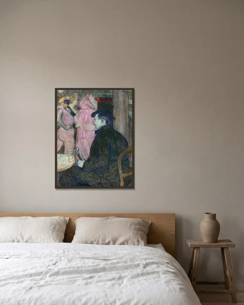 Maxime Dethomas, Henri de Toulouse-Lautrec v rámu na stěně