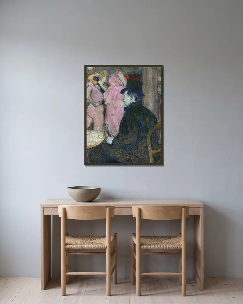 Maxime Dethomas, Henri de Toulouse-Lautrec v rámu na stěně