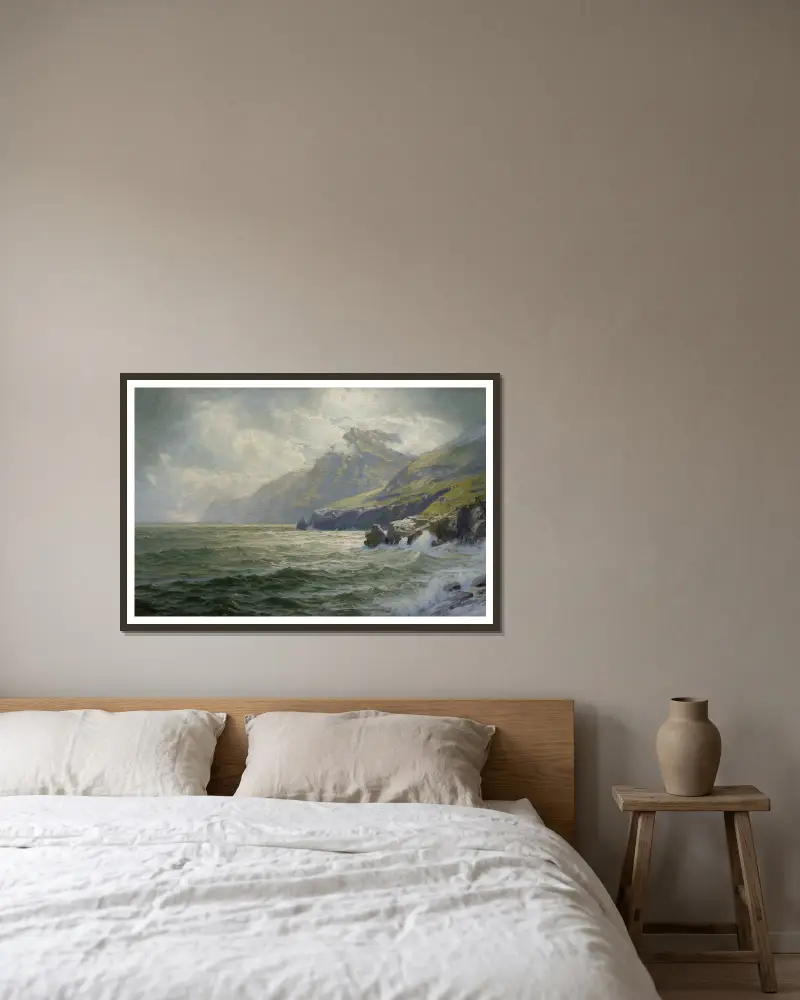 Donegalský záliv, William Trost Richards v rámu na stěně
